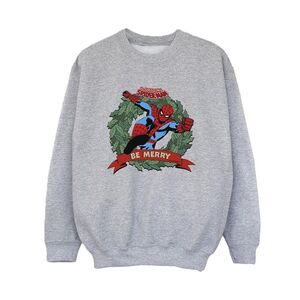 Spider-Man Boys Be Merry Sweatshirt / Sport Grey